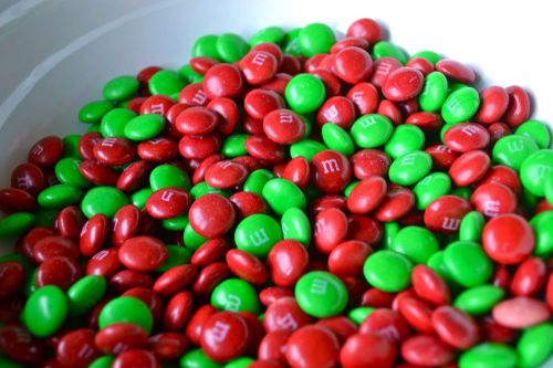 Red/green Bulk M&amp;M&#039;s Milk Chocolate Vending Candy Candies  M &amp; M ~ 7 Lbs Pounds