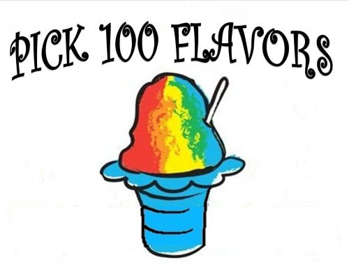 ***mix and match any 100 flavors***mix snow cone/shaved ice flavor pint for sale