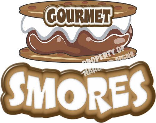 Smores Gourmet Decal 14&#034; Concession Food Truck Cart Restaurant Vinyl Sticker