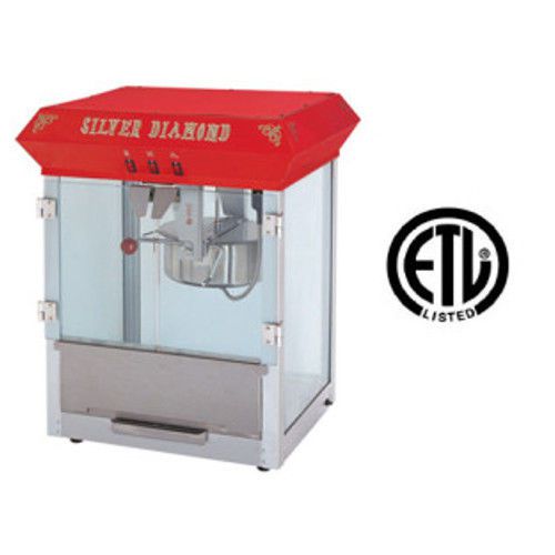 Uniworld upcm-8e 8oz popcorn machine etl listed 150 servings per hour 110v for sale