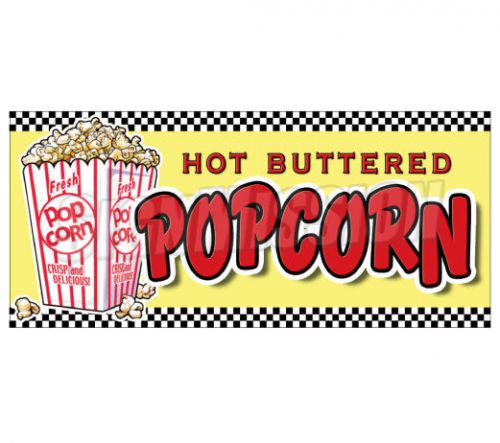 POPCORN Concession Decal menu vendor cart trailer stand sticker pop corn