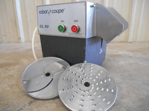 Robot coupe cl50 food processor slicer shredder grater &amp; 2 blades for sale