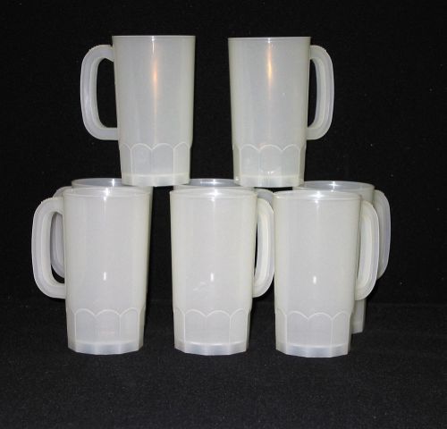 8 large 22 ounce beer mugs mfg usa lead free beer steins frosted in color for sale