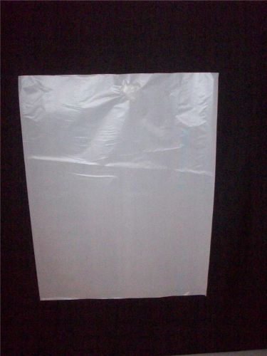 Qty 100 12 x15 Plastic Merchandise Bags White Retail Wholesale Poly High Density