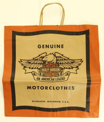 Harley davidson motorcycles store paper shopping gift merchandise bag for sale