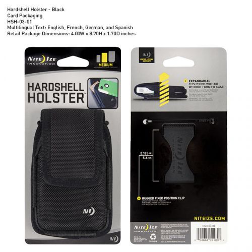 Nite Ize Clip Case Hard-Shell Holster (Medium Size) - HSH-03-01 - &#034;NEW&#034;