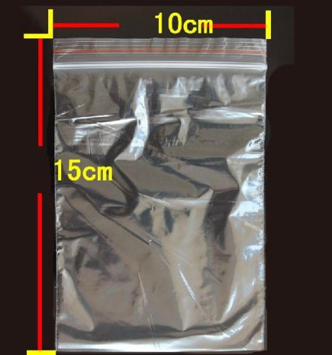 4&#034;x6&#034;(10x15cm) Clear Reclosable Zip Lock Plastic Bags Packing Bags