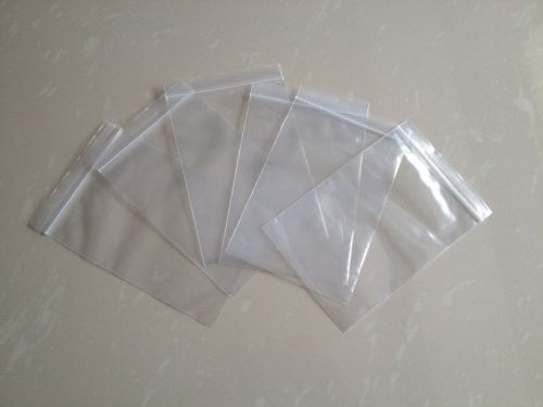 100pc 14cmx20cm 5.5&#034;x7.87&#034; ziplock plastic poly resealable reclosable bag 2.4mil for sale