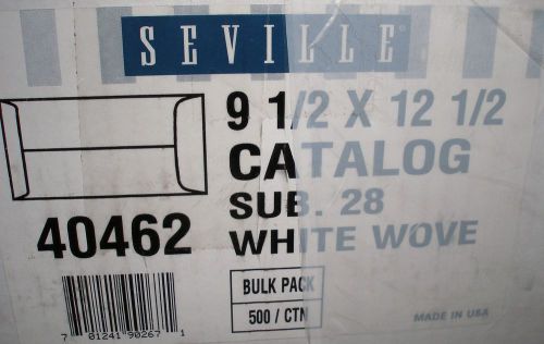 Seville 28# White Wove 9-1/2 x 12-1/2 Envelopes - Quantity 100