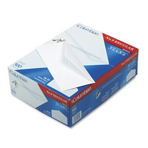 Meadwestvaco columbian plain white business envelope - #9 [3.87&#034; x (co115) for sale