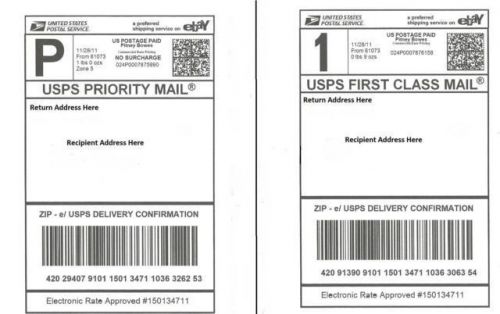 (200) quality adhesive shipping labels - laser/inkjet paypal, ups usps fedex for sale