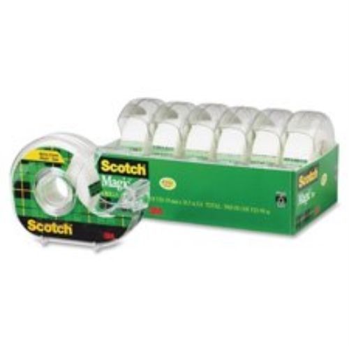 96 pack of scotch magic office tape and refillable dispenser, 0.75 inch x 18 for sale
