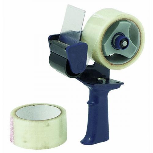 Tape Gun With 2 Rolls Clear Tape Intertape Polymer 2892 adjustable tension 6 Pk