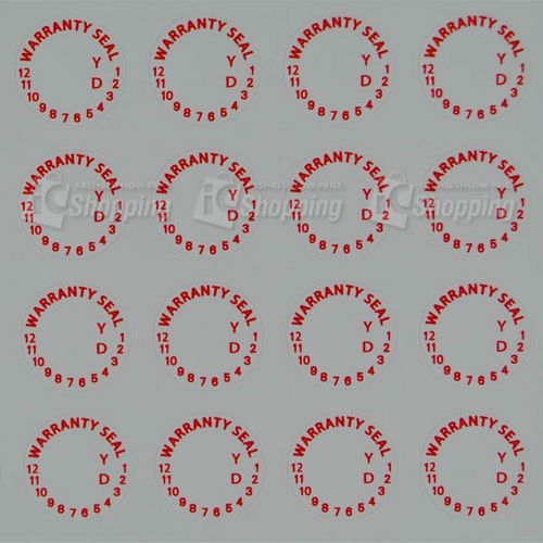 10pcs 15*15mm,Circle Type Warranty Fragile Sticker,warranty seal,years and date