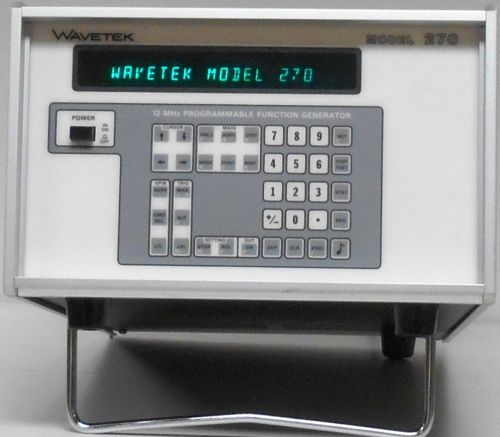 Wavetek 270 12MHz Programmable Function Generator w/ opt 002