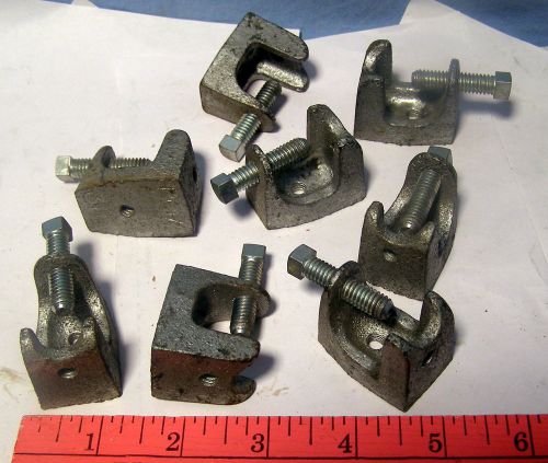 ** lot of eight -- beam clamps -- bc 1/4 316 ** for sale