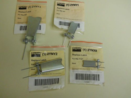 5 assorted sizes lift hook replacement safety latches, new for sale
