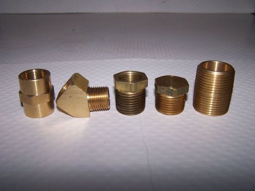 BRASS FITTINGS.........PIPE THREAD.........NEW