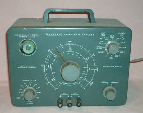 HEATHKIT Model C-3 CONDENSER Capacitor CHECKER w/ Magic Eye - TESTED - Ham Radio