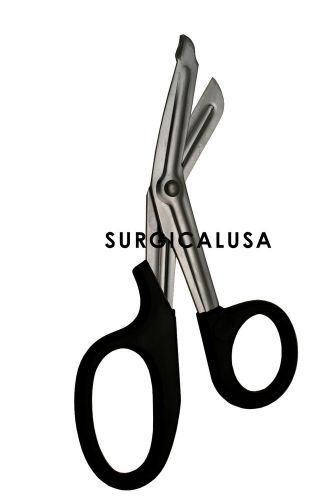Universal Scissors 7.25&#034; Black Color Handle EMS Nurse, Surgical Instruments