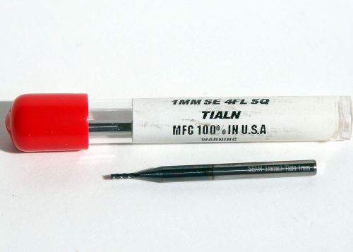 1mm dia. solid carbide 4 fl.. single end mill-tialn ***made in the usa*** for sale