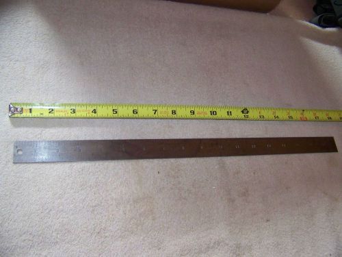 Union Tool Co 18&#034; Rule Scale Tempered No 4 Machinest Tool Die