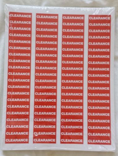 Red Clearance Stickers