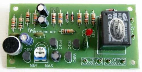 Voice / Sound switch controller on-off 12VDC [ Unassembled kit ]