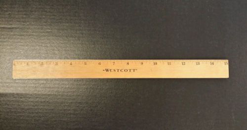 Westcott wooden ruler 15 inch