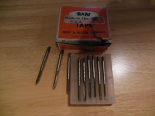 Lot of 9 new m3x .5 taps -plug  reiff &amp; nestor for sale