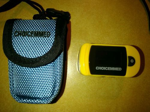 Choicemmed Oxywatch C20 Pulse Oximeter &amp; Light Blue Carrying Case - AWESOME!