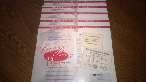 125 sheets of Creative Memories 8 1/2x11 Laser and Photocopy Paper 5 packs of 25