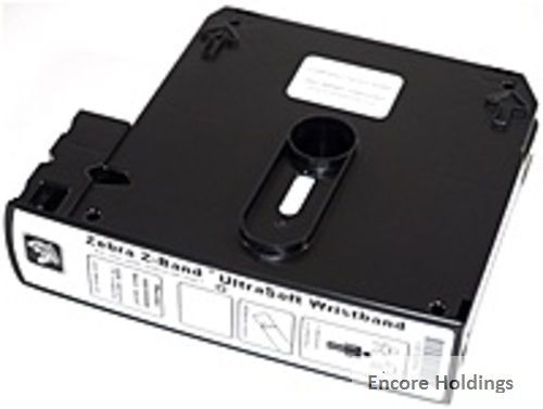 10015355K Zebra Z-Band UltraSoft Wristband Cartridge Kit (White) - 1&#034; Width x