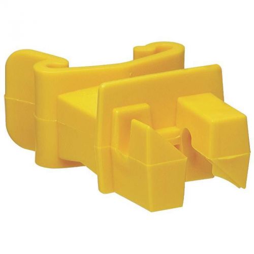 25/bag t-post insulator, for use with fiberglass t-posts, yellow zareba yellow for sale