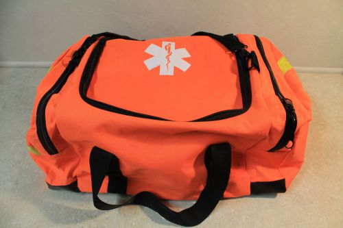 First aid medical bag life orange first responder emt/paramedic rescue trauma for sale