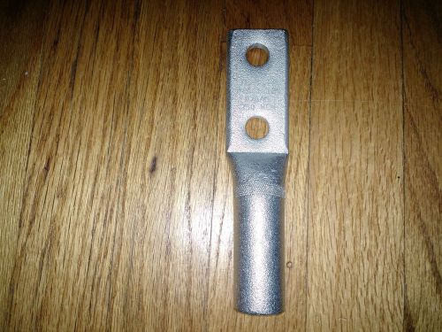 6 1/2&#034; Long 3/4&#034; ID Copper Heavy Duty Cable Crimp End Two Hole