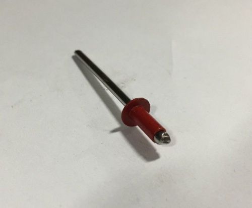 300 Stainless Steel 43 Pop Rivets 1/8&#034; X 3/16&#034; 250 Pcs BRIGHT RED