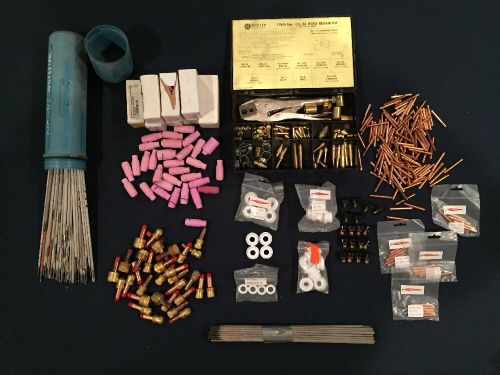 Large lot tig welding supplies - rods, collets, nozzles, gas lenses, more!!! for sale