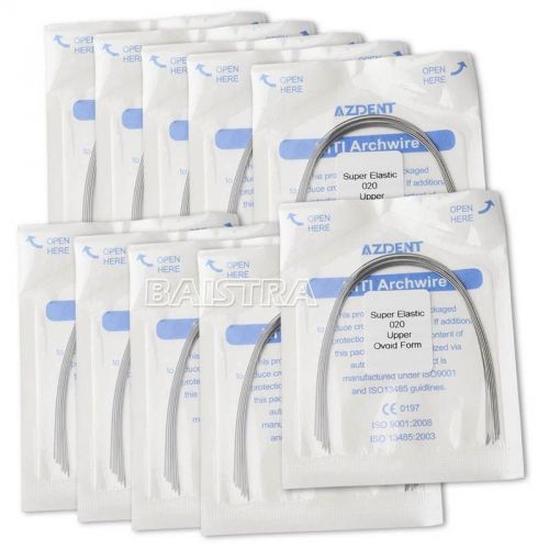 Dental new 10 packs Orthodontic dental Supper Elastic Niti Arch Wires (Round)