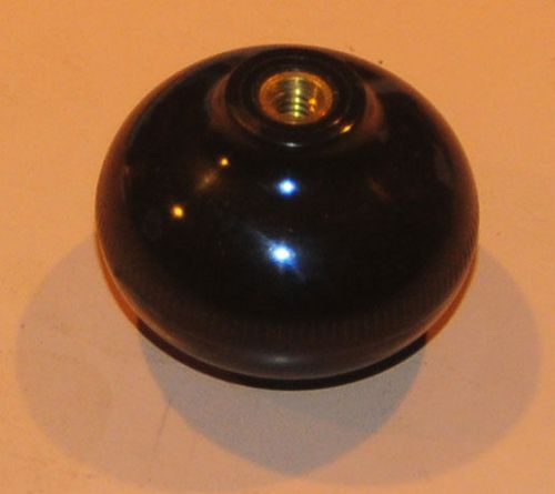 Round plastic 2&#034; dia. knob for lever/handle with threaded insert 1/4&#034;-20 for sale
