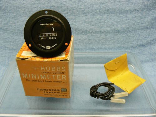 Stewart Warner Hobbs Hour Meter 15001-2 Minimeter Gauge NOS
