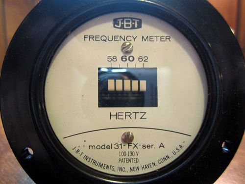 JBT Instruments 31-FX Ser A Frequency Meter 58-62 Hertz 100-130V