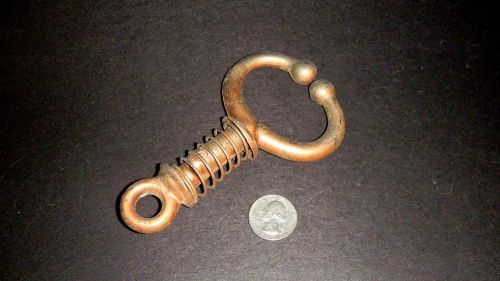 Vintage cow or bull nose lead ring - clamp w/spring keeper for sale
