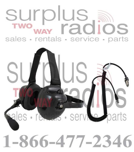 New pryme dual muff racing headset for kenwood k2 nx200 nx300 tk3180 tk2180 tk28 for sale