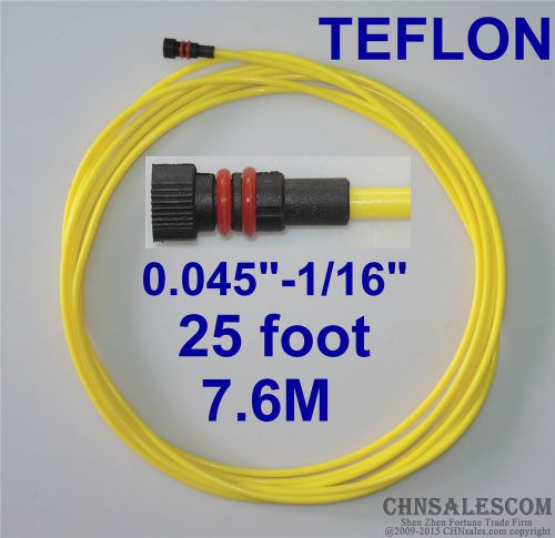 Miller Teflon Liner 25ft  MIG Welding Guns Wire Size 0.045&#034;-1/16&#034;