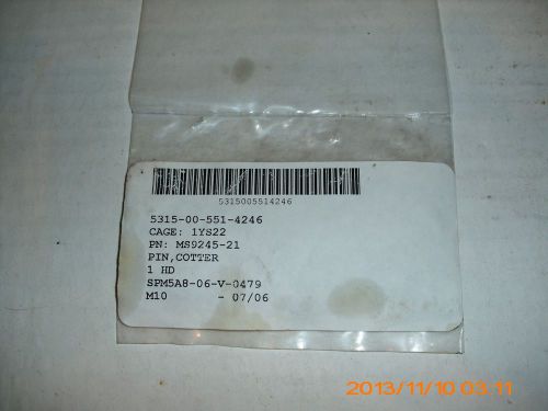 Nsn 5315-00-551-4246:cotter pin 1/4 inch mil spec great boy for sale
