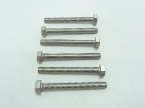 136171 new-no box, cryovac 70220208182h lot-6 hex bolts m8-1.25 thread size for sale