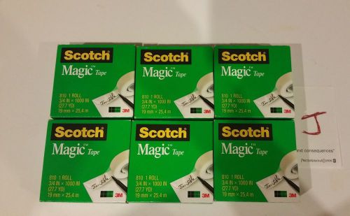6 Scotch Magic Tape Invisible - J