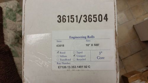 18x500 engineering rolls 2 in carton for sale