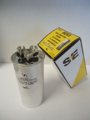 Run capacitor round 40+5 mfd 440v part no. se93 smart electric for sale